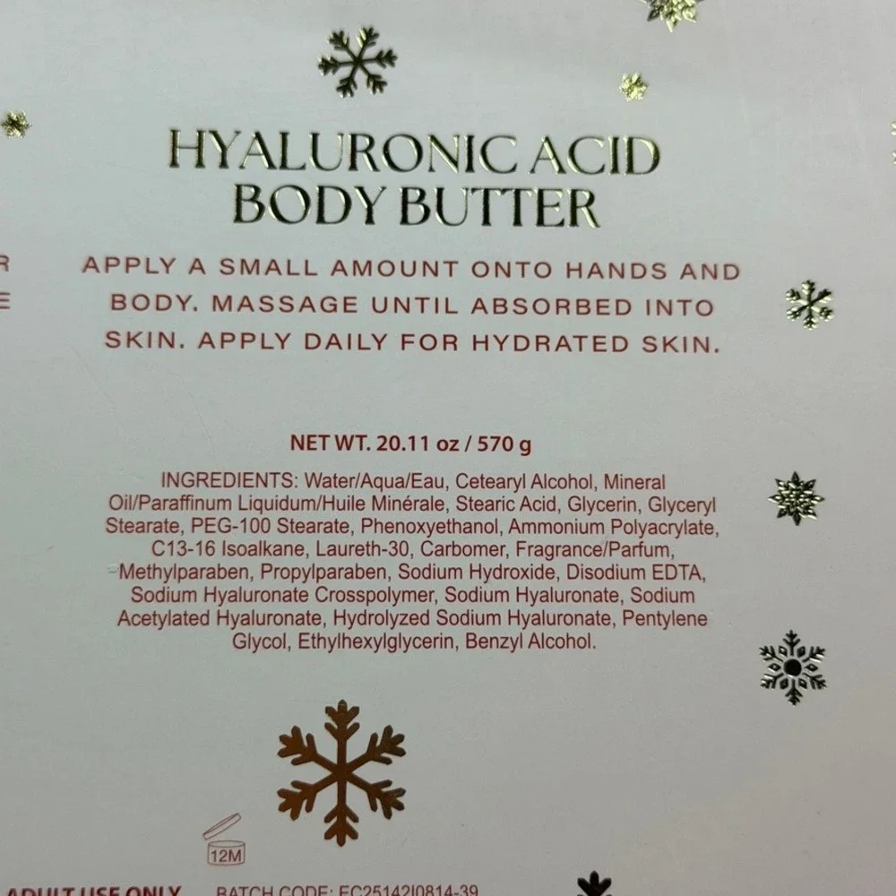 Enchante Accessories Hyaluronic Acid Body Scrub & Butter Duo 2 Pc Gift Set Pink